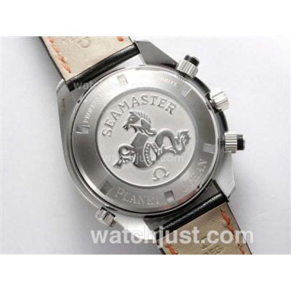 UK AAA Quality Omega Seamaster Planet Ocean Replica Watches With Black Dials For Sale