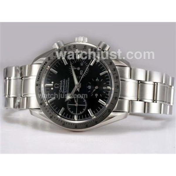 Omega Speedmaster Chronograph Lemania Movement with Black Dial