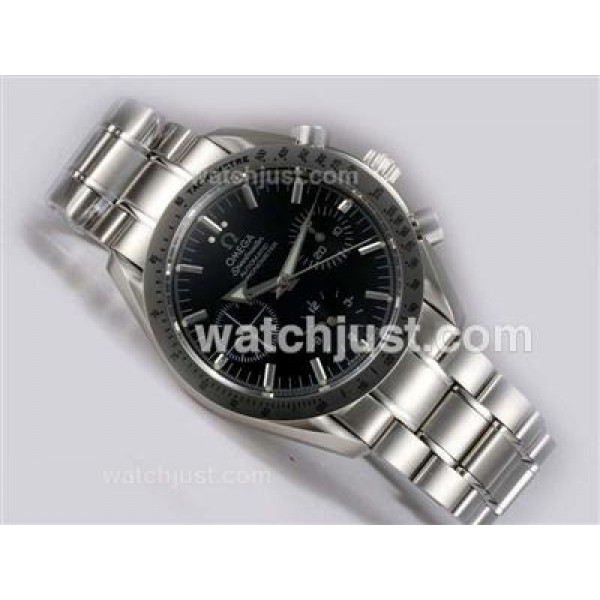 Omega Speedmaster Chronograph Lemania Movement with Black Dial
