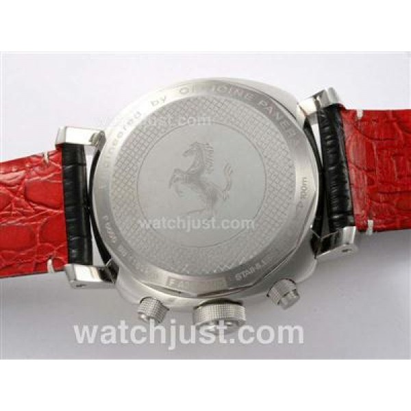 Panerai Ferrari Gran Tourismo FER 00013 Chrono Swiss Valjoux 7750 Movement with Red Dial