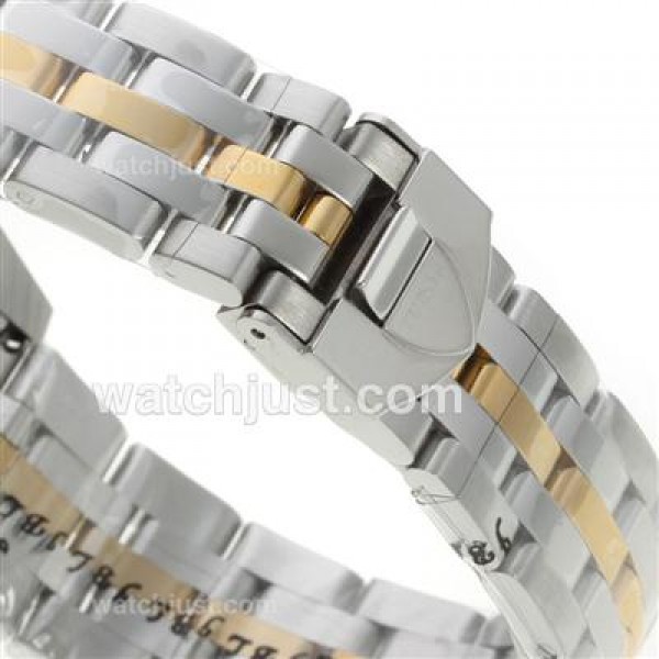 Tudor Classic Automatic Two Tone with White Dial Diamond Markers-Sapphire Glass