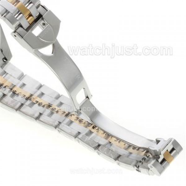 Tudor Classic Automatic Two Tone with White Dial Diamond Markers-Sapphire Glass