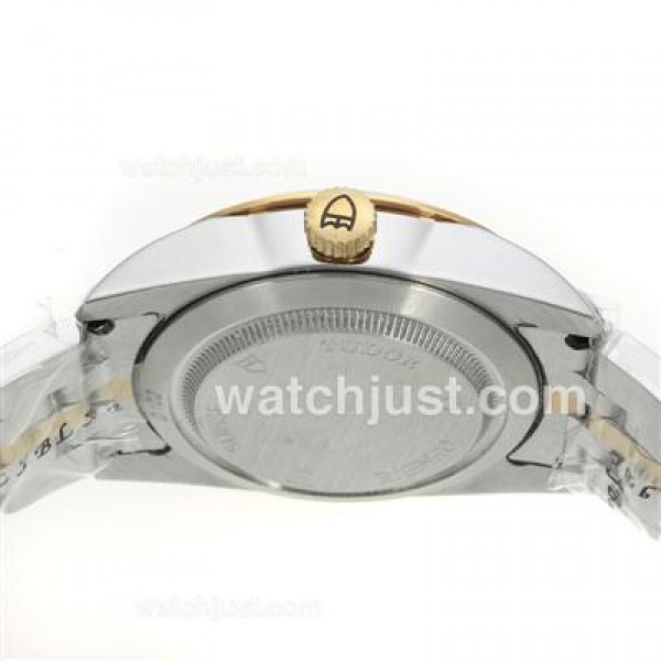 Tudor Classic Automatic Two Tone with White Dial Diamond Markers-Sapphire Glass