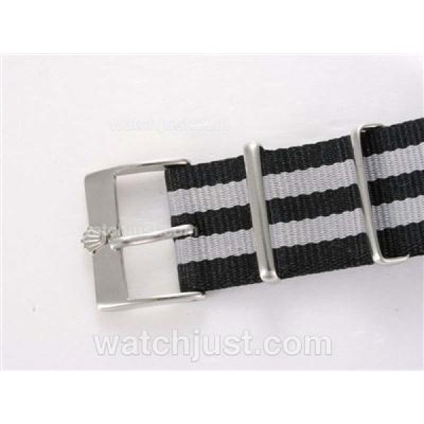 Rolex Submariner Automatic with Black Dial and Bezel-Nylon Strap Vintage Edition