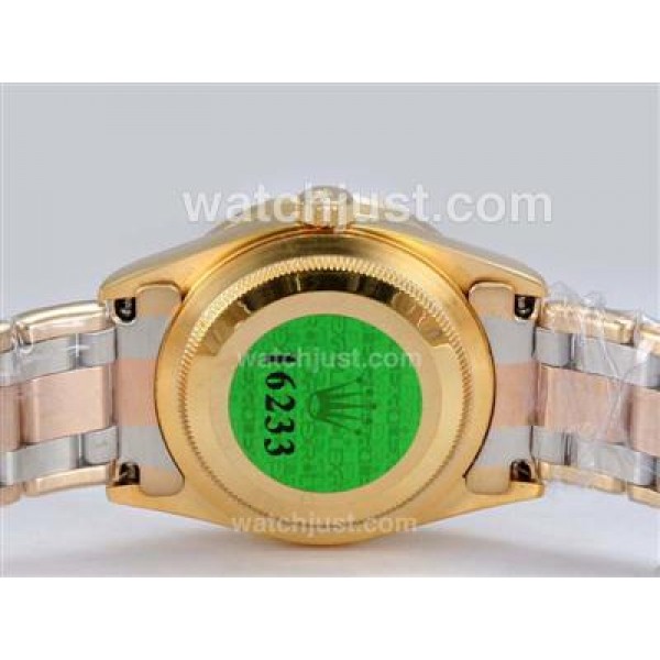 High Quality Rolex Day-Date II Masterpiece Replica Watches With White Mother-Of-Pearl Dials Online