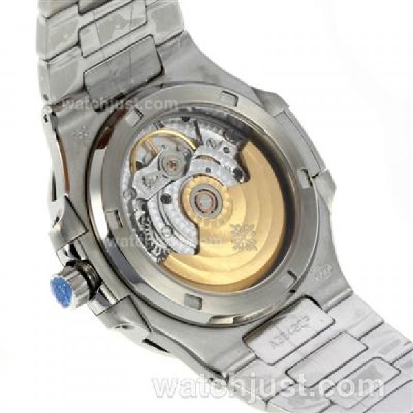 Patek Philippe Nautilus Automatic Stick Markers with Dark Grey Dial S/S