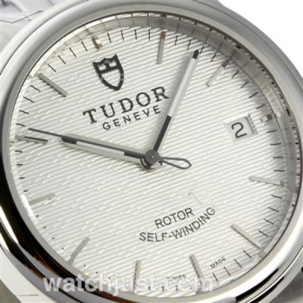 Tudor Classic Swiss ETA 2836 Movement with White Dial S/S-Sapphire Glass