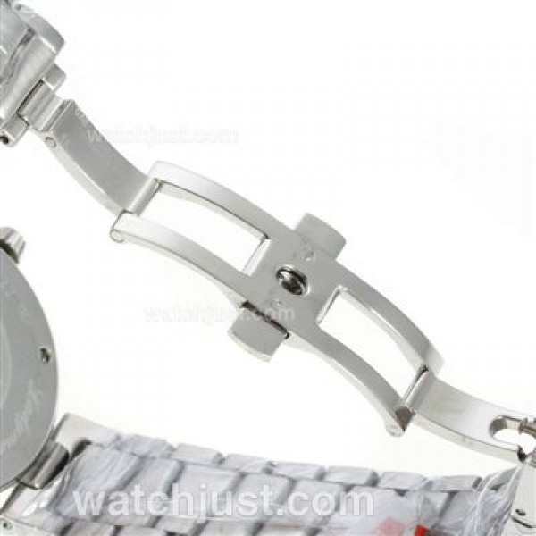 Omega Ladymatic Diamond Bezel with White Dial S/S-Sapphire Glass