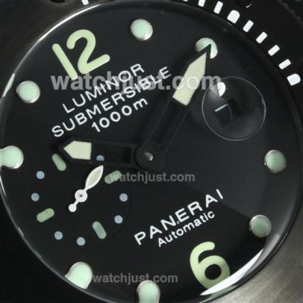 Panerai Luminor Submersible Automatic PVD Case with Black Dial-Same Chassis as ETA Version