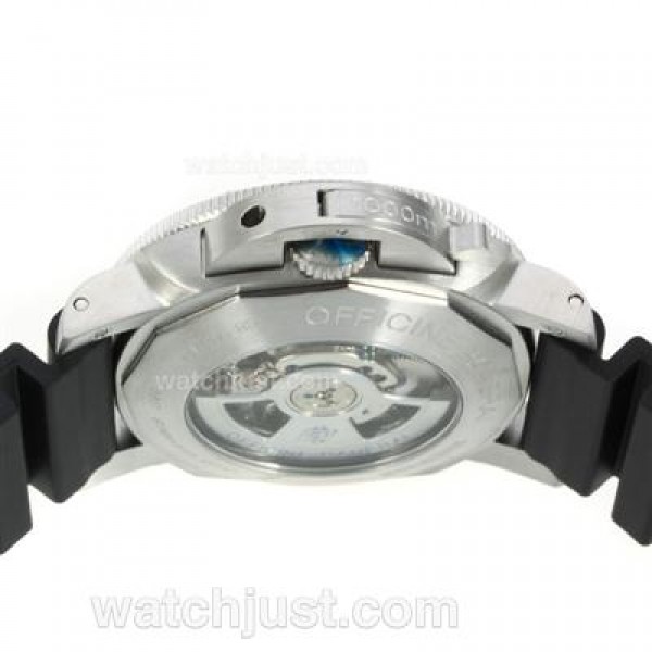Panerai Luminor Submersible Automatic with Black Carbon Fibre Style Dial-Same Chassis as ETA Version
