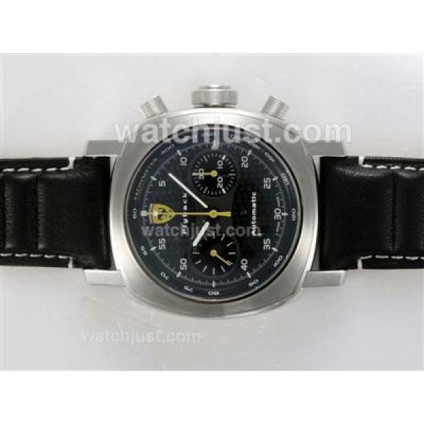 Panerai Ferrari Flyback Scuderia FER 00014 Swiss Valjoux 7750 Movement-Carbon Fibre Dial