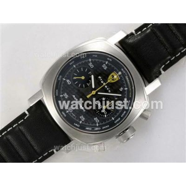 Panerai Ferrari Flyback Scuderia FER 00014 Swiss Valjoux 7750 Movement-Carbon Fibre Dial