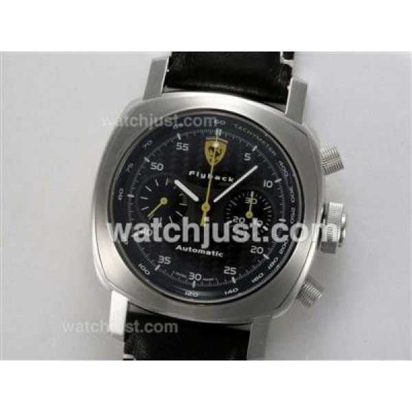 Panerai Ferrari Flyback Scuderia FER 00014 Swiss Valjoux 7750 Movement-Carbon Fibre Dial
