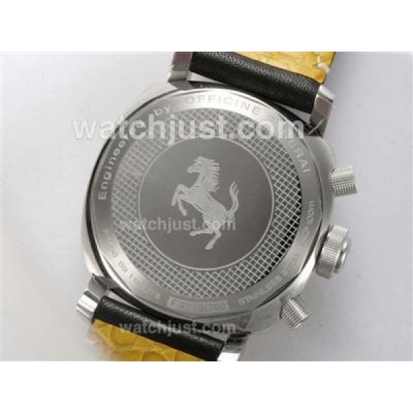 Panerai Ferrari Flyback Scuderia FER 00014 Swiss Valjoux 7750 Movement-Carbon Fibre Dial