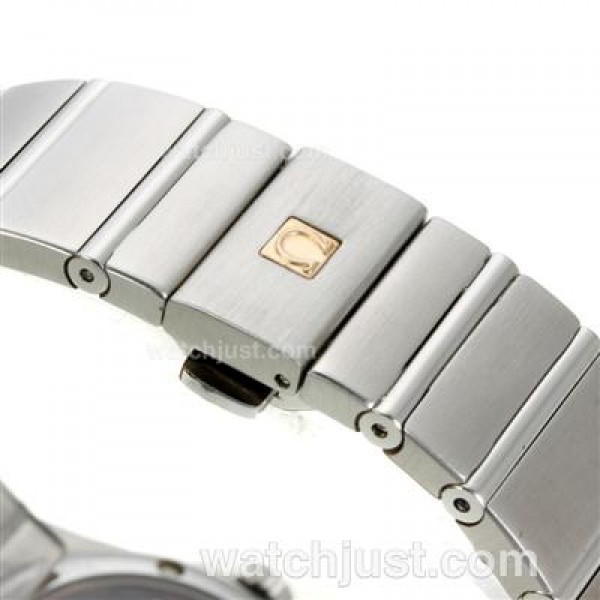 Omega Constellation Automatic Diamond Markers with Golden Dial S/S-18K Plated Gold Movement