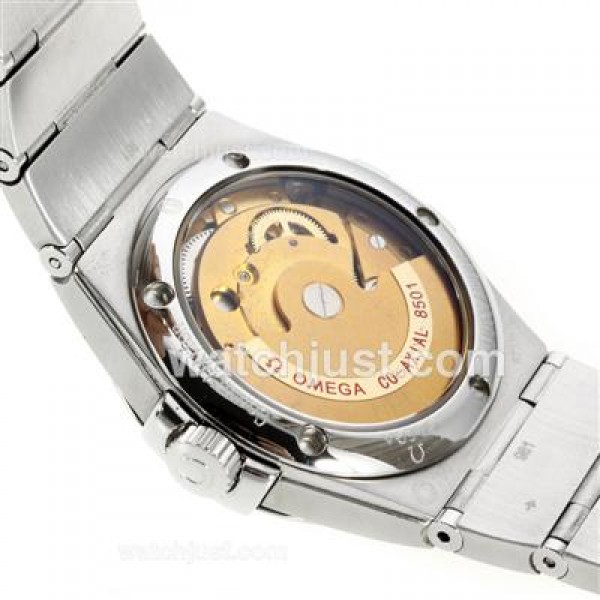 Omega Constellation Automatic Diamond Markers with Golden Dial S/S-18K Plated Gold Movement