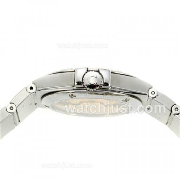 Omega Constellation Automatic Diamond Markers with Golden Dial S/S-18K Plated Gold Movement