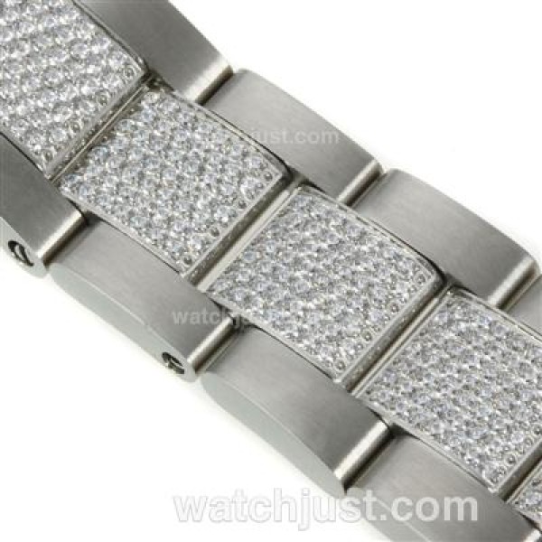 Rolex Stainless Steel Strap with Diamonds for GMT Swiss Version