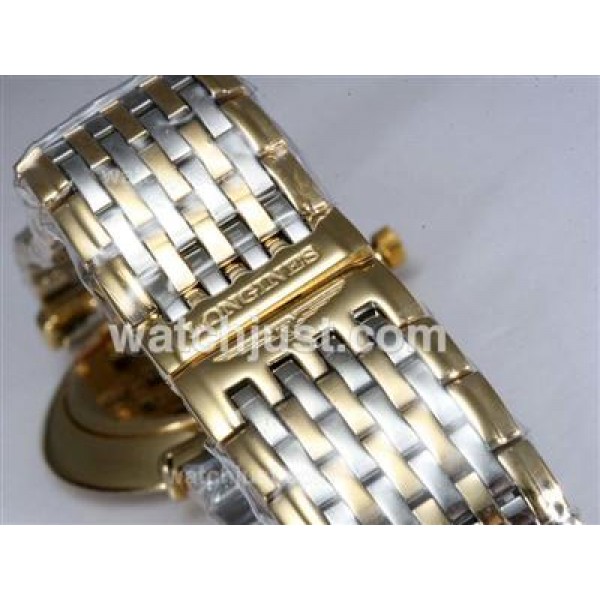 Longines La Grande Classique Swiss ETA Movement Two Tone with Diamond Bezel-White Dial Couple Watch