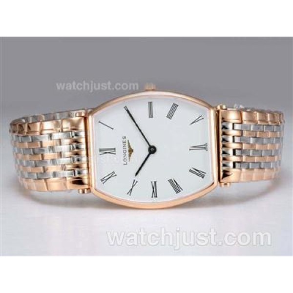 Longines La Grande Classique Swiss ETA Movement Two Tone with White Dial Couple Watch
