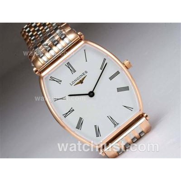 Longines La Grande Classique Swiss ETA Movement Two Tone with White Dial Couple Watch