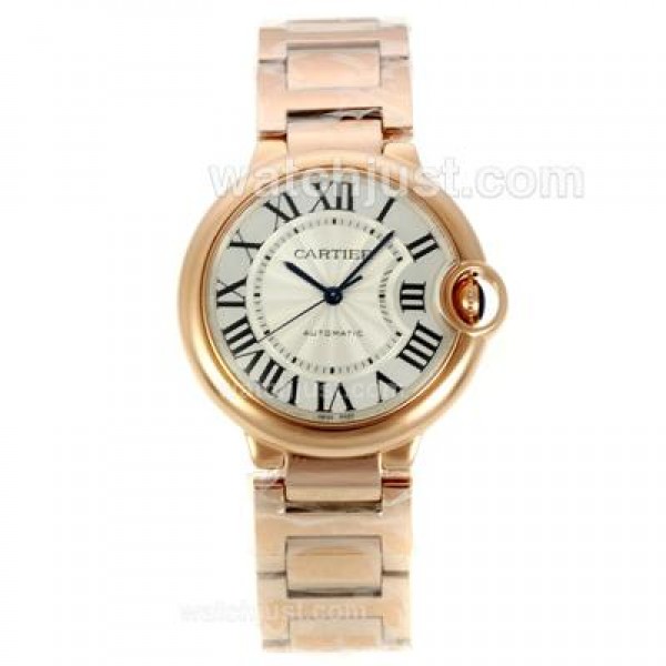UK High Quality Ballon bleu de Cartier Fake Watches With White Dials For Sale