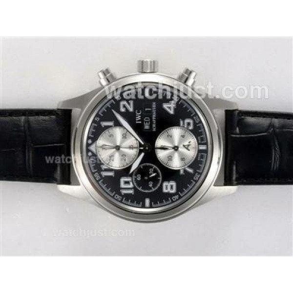 IWC Saint Exupery Chronograph Swiss Valjoux 7750 Movement with Black Dial Limited Edition