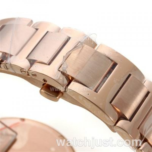 Cartier Ballon bleu de Cartier Full Rose Gold with White Dial-Sapphire Glass