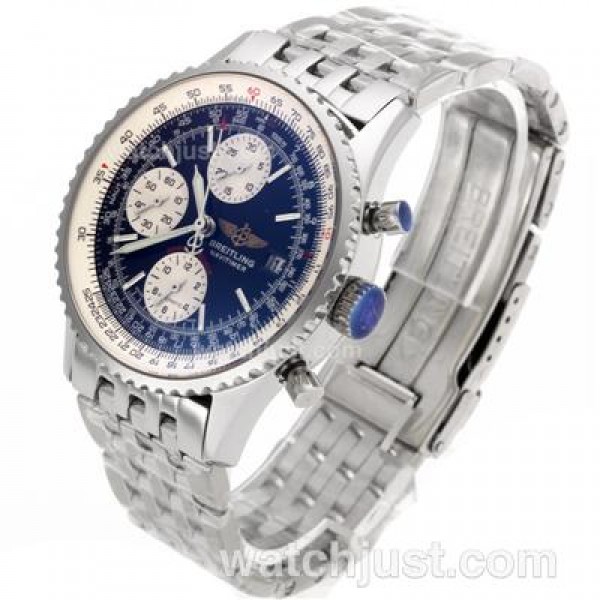 Breitling Navitimer Chronograph Swiss Valjoux 7750 Movement with Black Dial