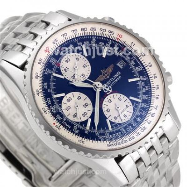Breitling Navitimer Chronograph Swiss Valjoux 7750 Movement with Black Dial