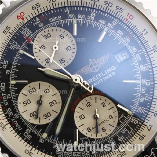 Breitling Navitimer Chronograph Swiss Valjoux 7750 Movement with Black Dial