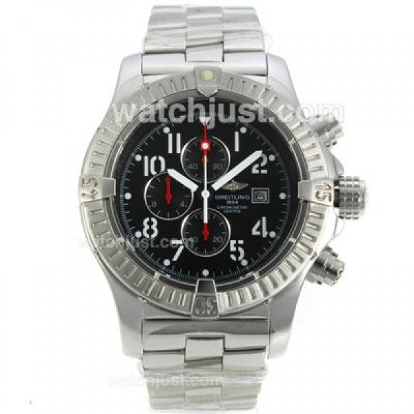 Breitling Chrono Avenger Working Chronograph with Black Dial S/S