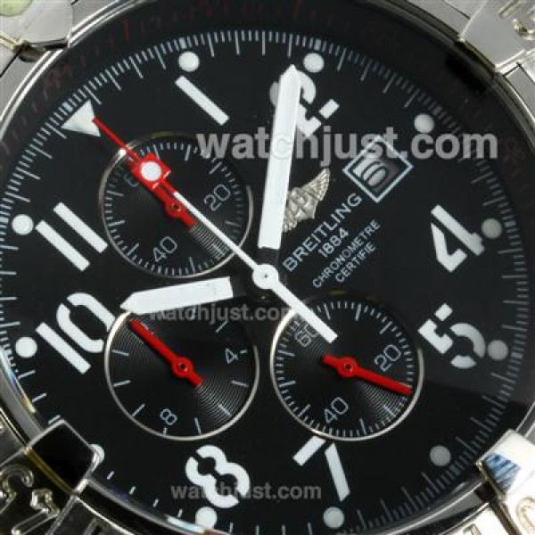 Breitling Chrono Avenger Working Chronograph with Black Dial S/S
