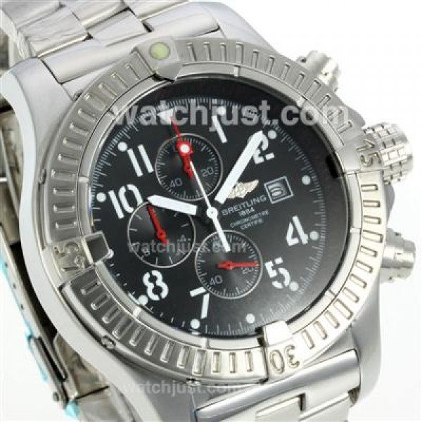 Breitling Chrono Avenger Working Chronograph with Black Dial S/S