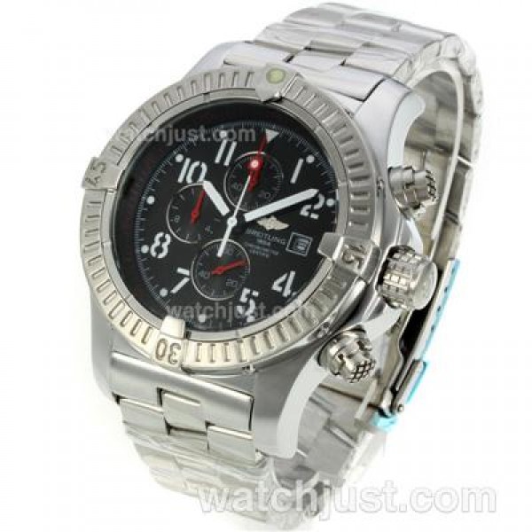 Breitling Chrono Avenger Working Chronograph with Black Dial S/S