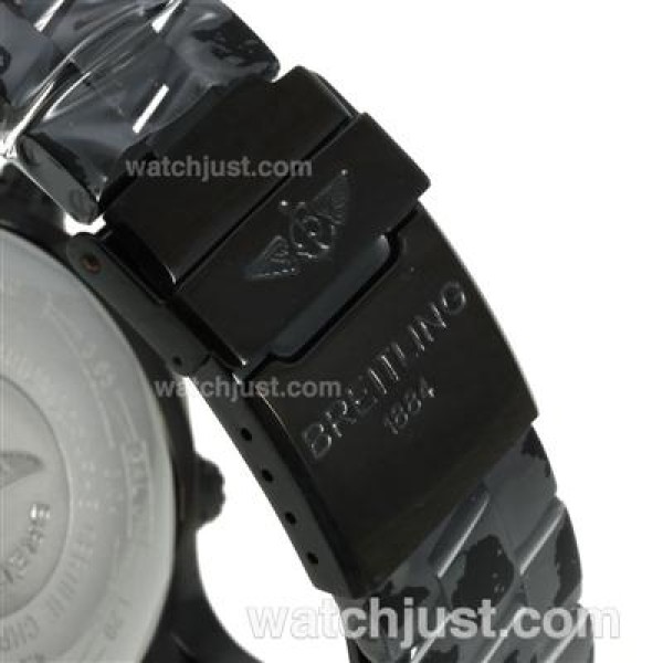Breitling Chrono Avenger Working Chronograph Full PVD with Blue Dial