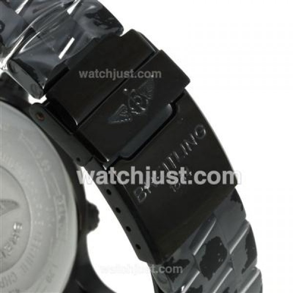 Breitling Chrono Avenger Working Chronograph Full PVD with White Dial