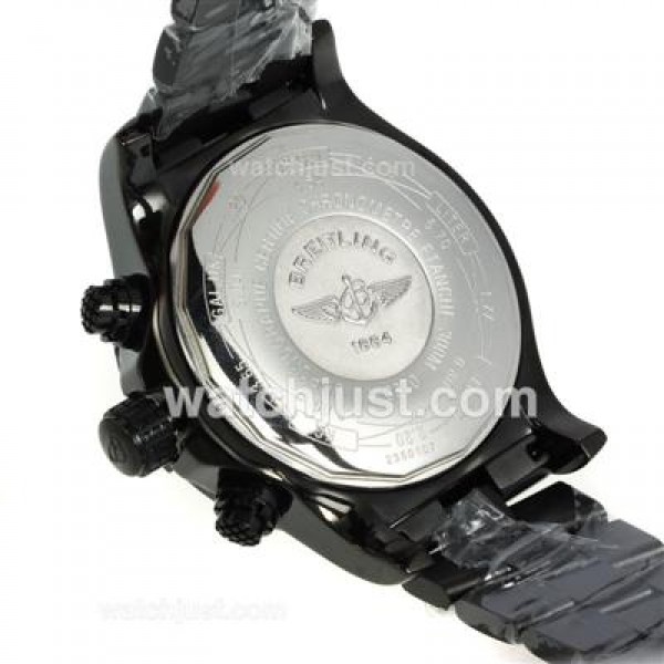 Breitling Chrono Avenger Working Chronograph Full PVD with White Dial