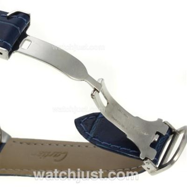 Cartier Ballon bleu de Cartier with MOP Dial-Blue Leather Strap-Sapphire Glass