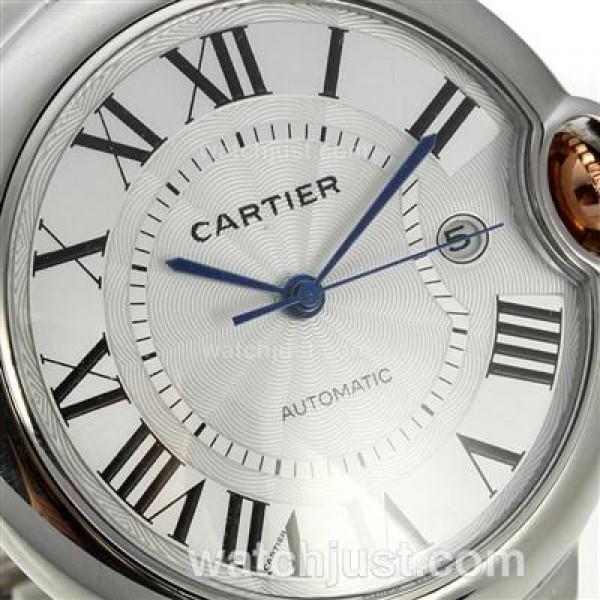 Cartier Ballon bleu de Cartier Two Tone Automatic with White Dial-Sapphire Glass