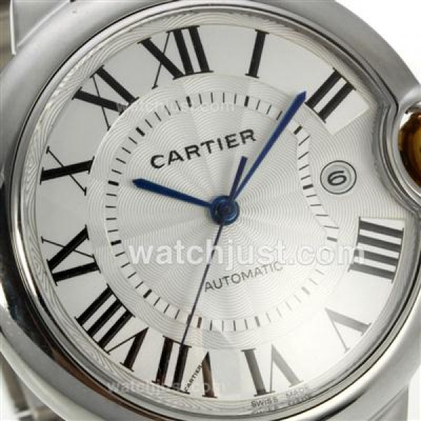 Cartier Ballon bleu de Cartier Two Tone Automatic Roman Markers with White Dial-Sapphire Glass