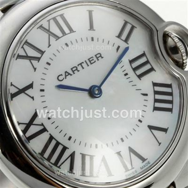 Cartier Ballon bleu de Cartier with MOP Dial S/S-Sapphire Glass