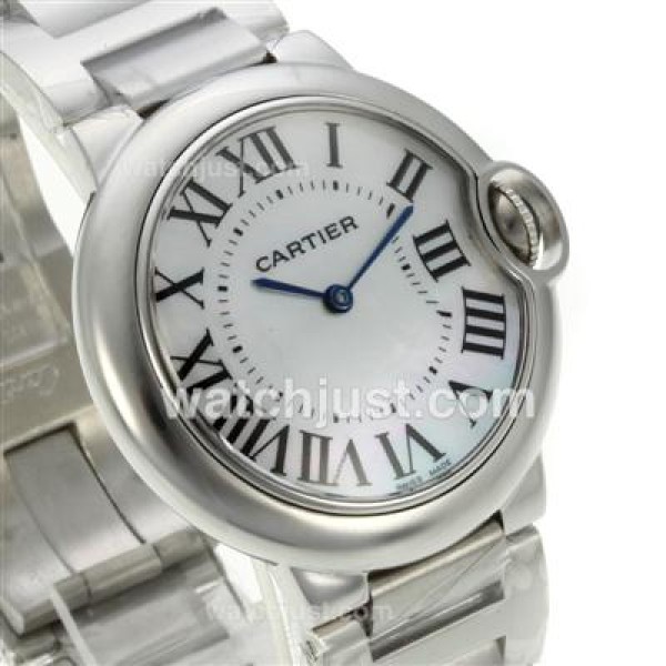 Cartier Ballon bleu de Cartier with MOP Dial S/S-Sapphire Glass