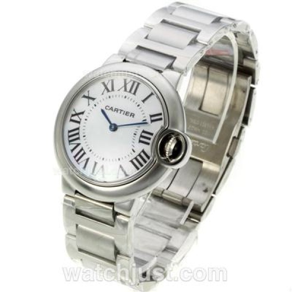Cartier Ballon bleu de Cartier with MOP Dial S/S-Sapphire Glass