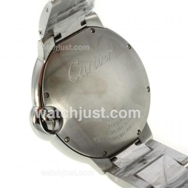 Cartier Ballon bleu de Cartier Automatic with White Dial S/S-Sapphire Glass