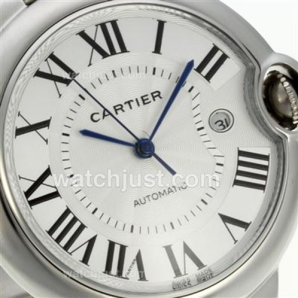 Cartier Ballon bleu de Cartier Automatic with White Dial S/S-Sapphire Glass