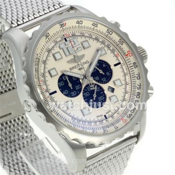 Breitling Professional Chronospace Working Chronograph with Beige Dial S/S