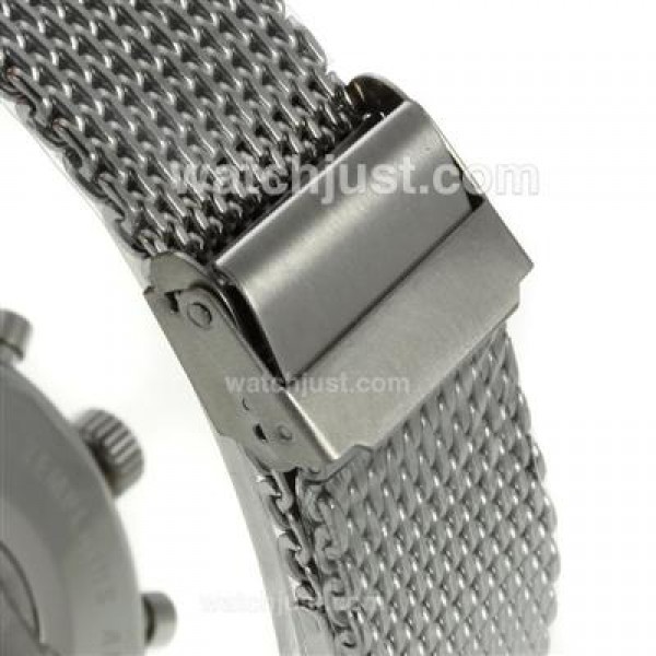 Breitling Transocean Working Chronograph with Beige Dial S/S