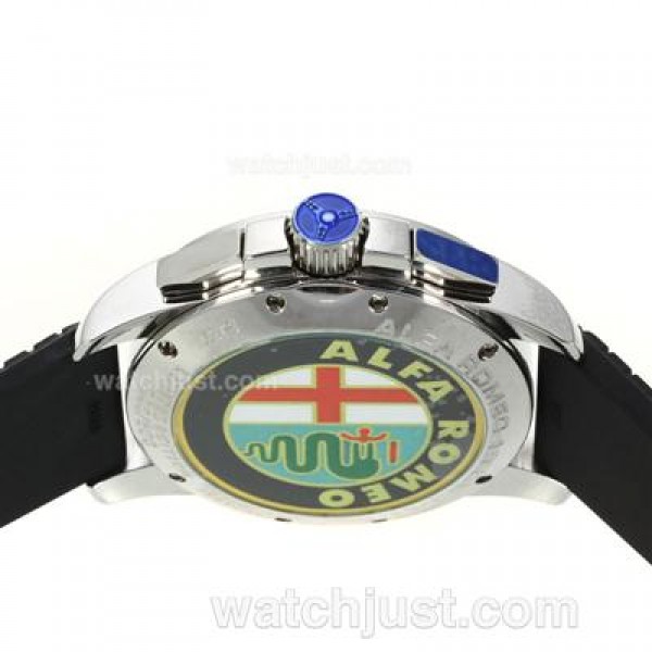 Chopard Gran Turismo XL Alfa Romeo Working Chronograph with White Dial-Rubber Strap