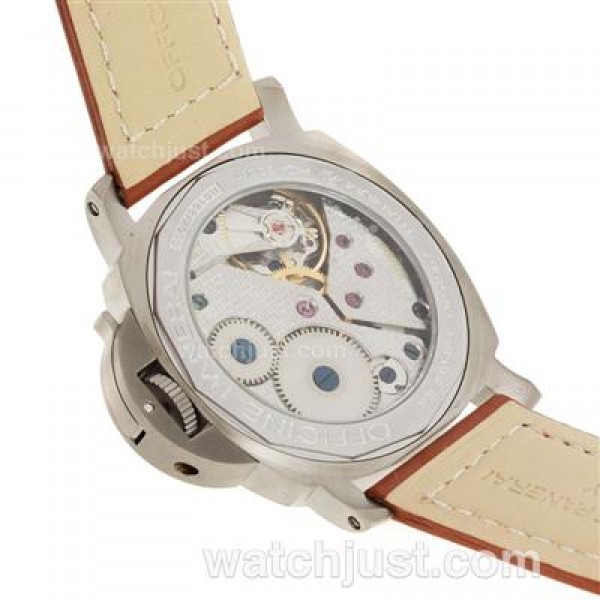 Panerai Luminor Marina Swiss ETA Unitas 6497 Movement Manual Winding Titanium Case with White Dial-AR Coating